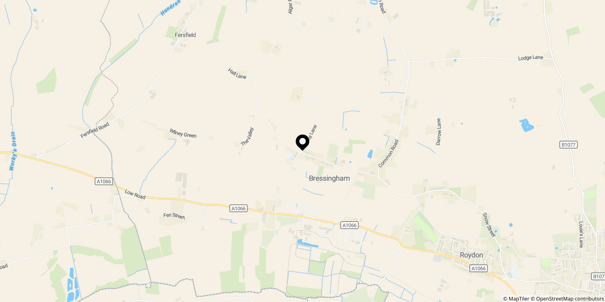 Approximate location of School Road, Bressingham, Diss, IP22 2AR