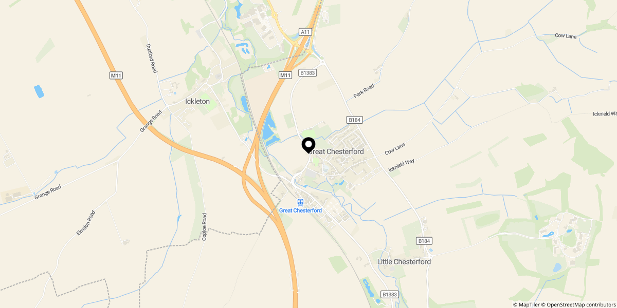 Approximate location of School Street, Great Chesterford, Saffron Walden, CB10 1NN