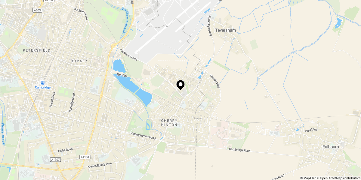 Approximate location of Coldhams Lane, Cambridge, CB1 3JL